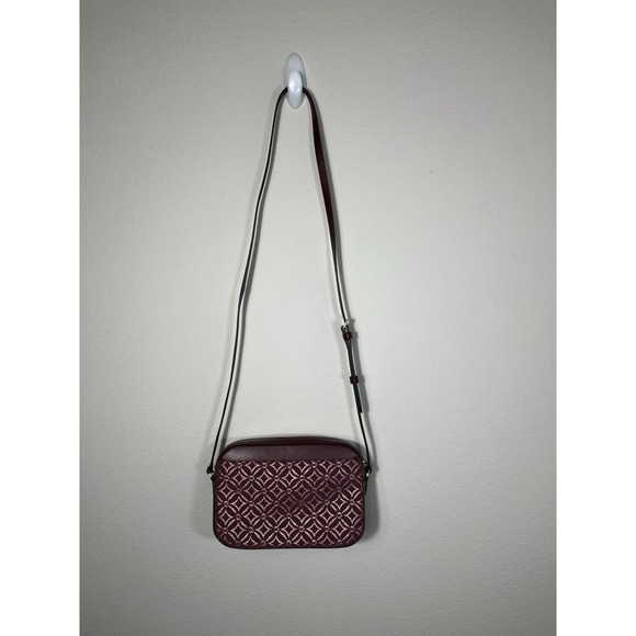 NWT Michael Kors Jet Set Large Metallic Logo Jacquard Crossbody Bag - Picture 2 of 13